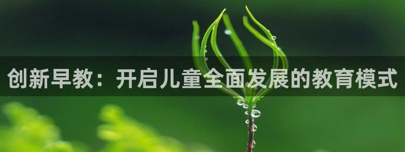 天顺娱乐期默55312：创新早教：开启儿童全面发展的教育模式