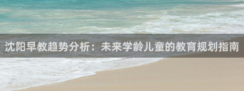 天顺娱乐谟943994:沈阳早教趋势分析:未来学龄儿童的教育规划指南