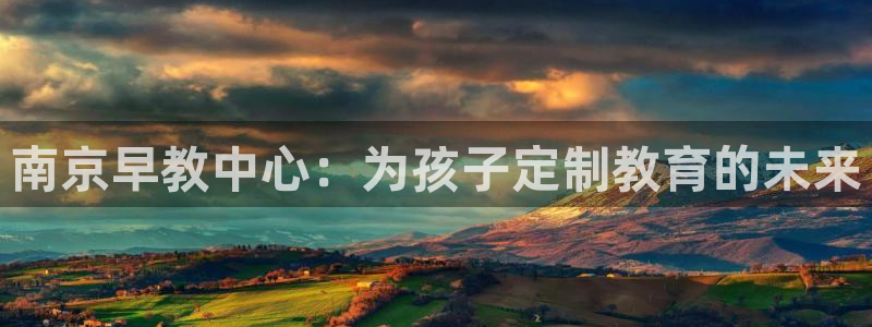 天顺娱乐开q96303：南京早教中心：为孩子定制教育的未来