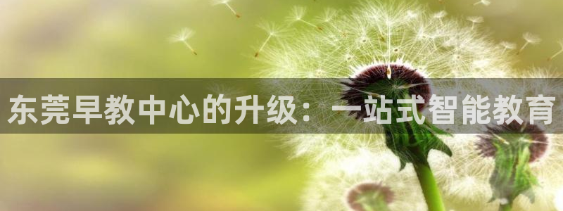 天顺娱乐丩金手指专业6：东莞早教中心的升级：一站式智能教育