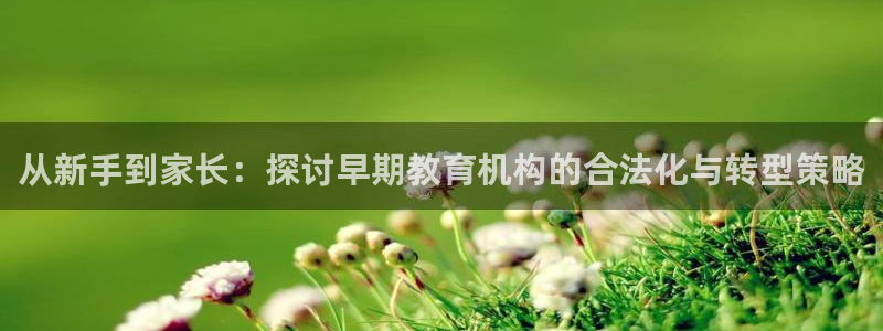 天顺娱乐注册首页官网:从新手到家长:探讨早期教育机构的合法化与转型策略