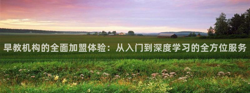 天顺娱乐吕32OO59：早教机构的全面加盟体验：从入门到深度学习的全方位服务